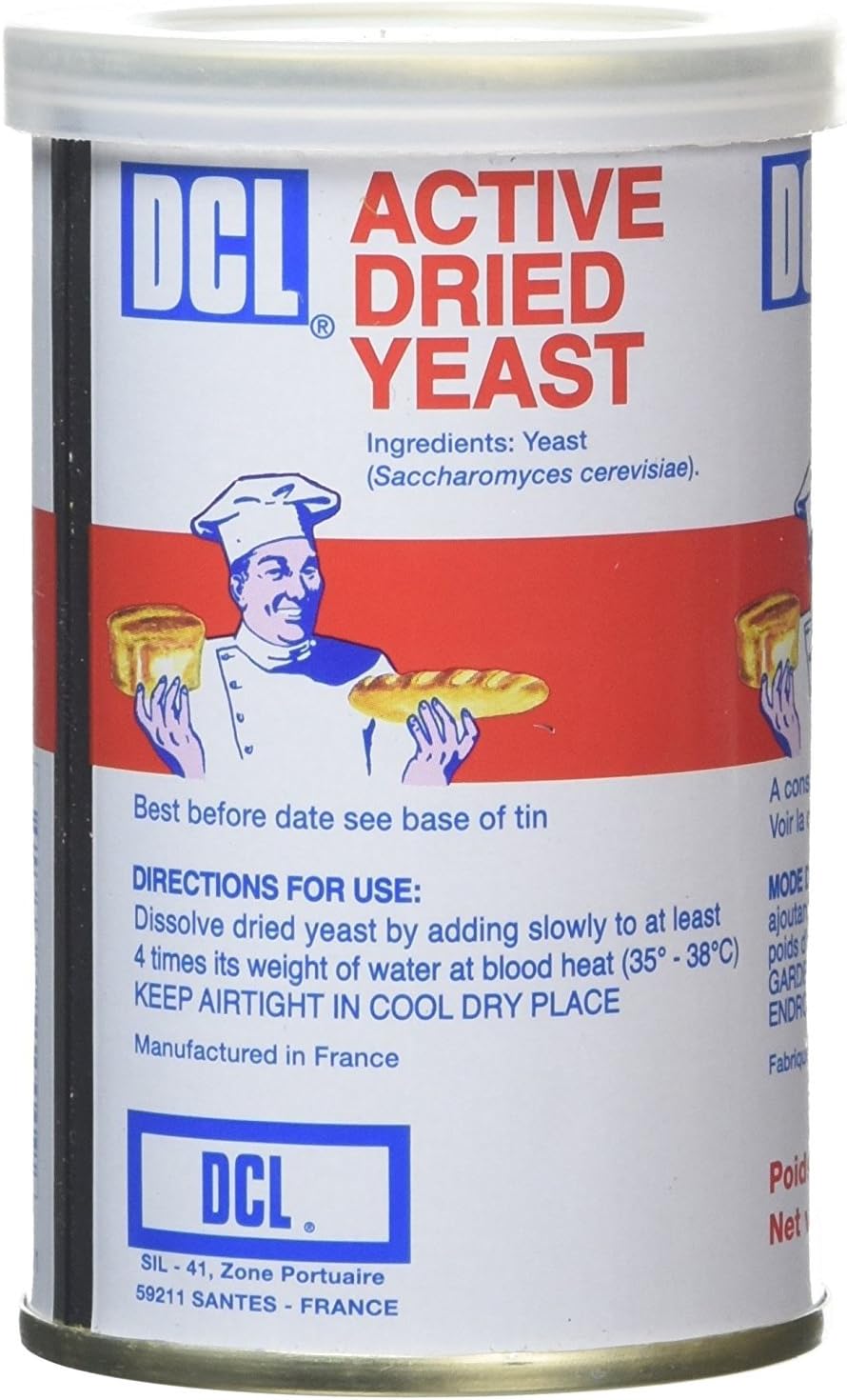 Dcl Dried Yeast Tin 125 Gram Amazon.co.uk Grocery