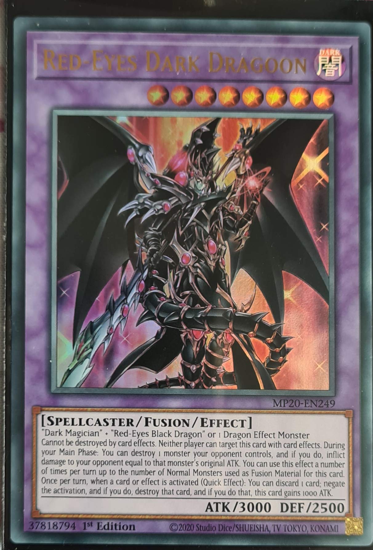 Buy Yugioh Singles *LAST ONE Legendary RedEyes Dark Dragoon Ultra