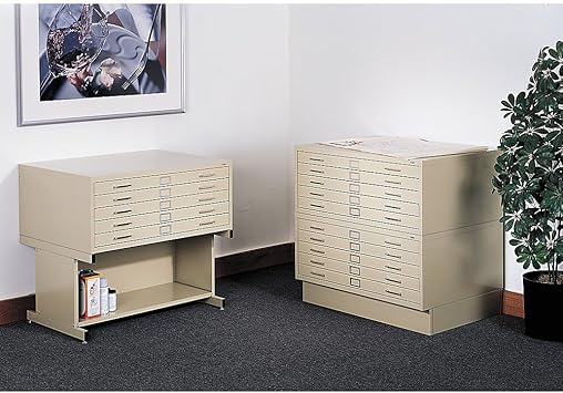 Amazon Com Safco Open Base For 5 Drawer Steel Flat Files 20 H