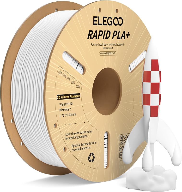 High Speed PLA+ Filament 1.75mm Weiß 1KG, PLA Plus Filament