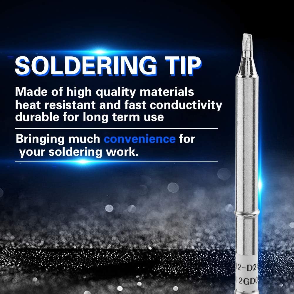 10 Pack T12 Series Soldering Iron Tips Copper Replacement Soldering Tip Set for Low Temperature Welding Rework Station - Image 4