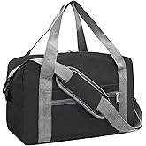 lifwimner For Spirit Airlines Personal Item Bag 18x14x8 in Underseat Carry-on Luggage foldable Travel Duffle Bag for Airplanes(30L, Black)
