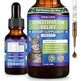 Cat Constipation Relief, Constipation Relief for Cats, Cat Constipation Support, Promotes Digestive Health, Chicken Flavor Natural Herbal Supplement, 60 ml/2 Fl Oz