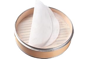 GUCUJI 10 Inch Silicone Bamboo Steamer Liners - Non-Stick, Reusable Steamer Mesh Mats for Steamed Buns, Dumplings, veggies, D