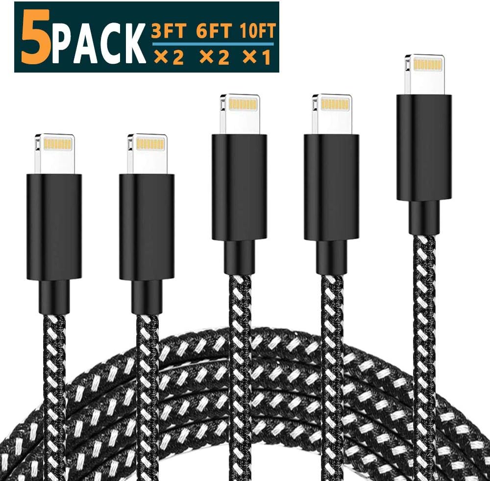 iPhone Charger, Lightning Cable MFi Certified High-Speed Charging Cord Lightning to USB A iPhone Charger Cable