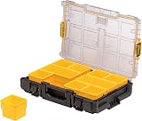 DEWALT DS100 TOUGHSYSTEM 2.0 Toolbox Yellow Clear Lid 10 Deep Cups view 3