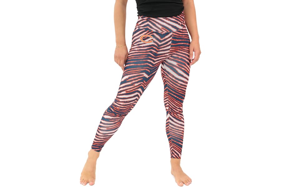 Zubaz NFL Women's Full Length High Waist Basic 1.0 Leggings
