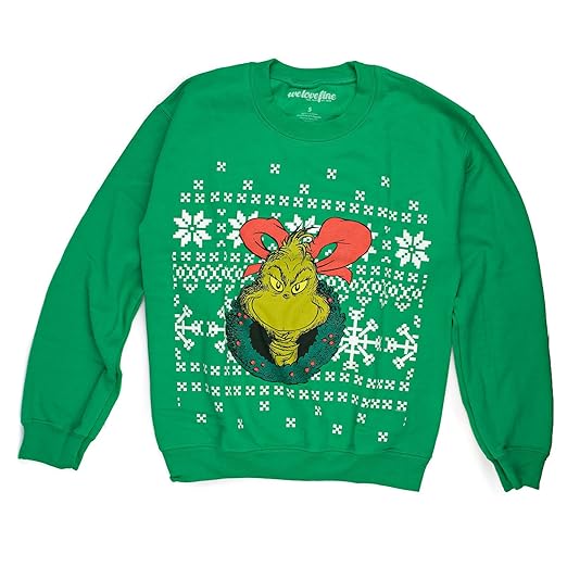Grinch truffleshuffle How The Grinch Stole Christmas Grinchin Pullover Sweater: Amazon.co.uk: Pet Supplies
