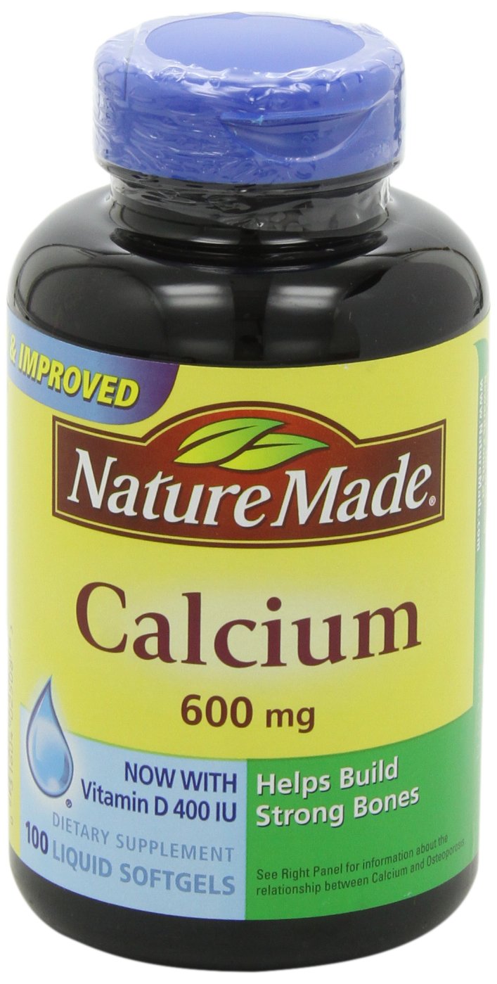 Nature Made Calcium (Carbonate) 600 mg w. Vitamin D3 400 IU Softgels 3
