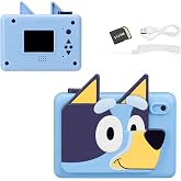 Bluey Kids Camera with SD Card, Digital Camera with Video Recording