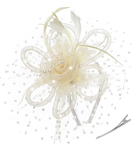 Amazon.com: ZCYYYS Feather Fascinator Headband for Women  display picture 3