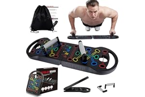 OSCILLATING SLIM Upgraded Push Up Board, Portable Foldable 20 in 1 Push Up Bar Fitness, Pushups Handles for Floor,Strength Training Equipment at Home Gym