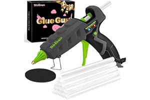 60/100W Dual Power Hot Glue Gun Kit with 15 Glue Sticks (7/16"), Heavy Duty Large Glue Gun for Crafts, DIY, Home Repairs - Gr
