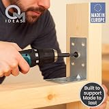 OMIDEAS 10x Galvanised Angle Brackets 50x50x35mm Heavy Duty Corner Joiner view 7
