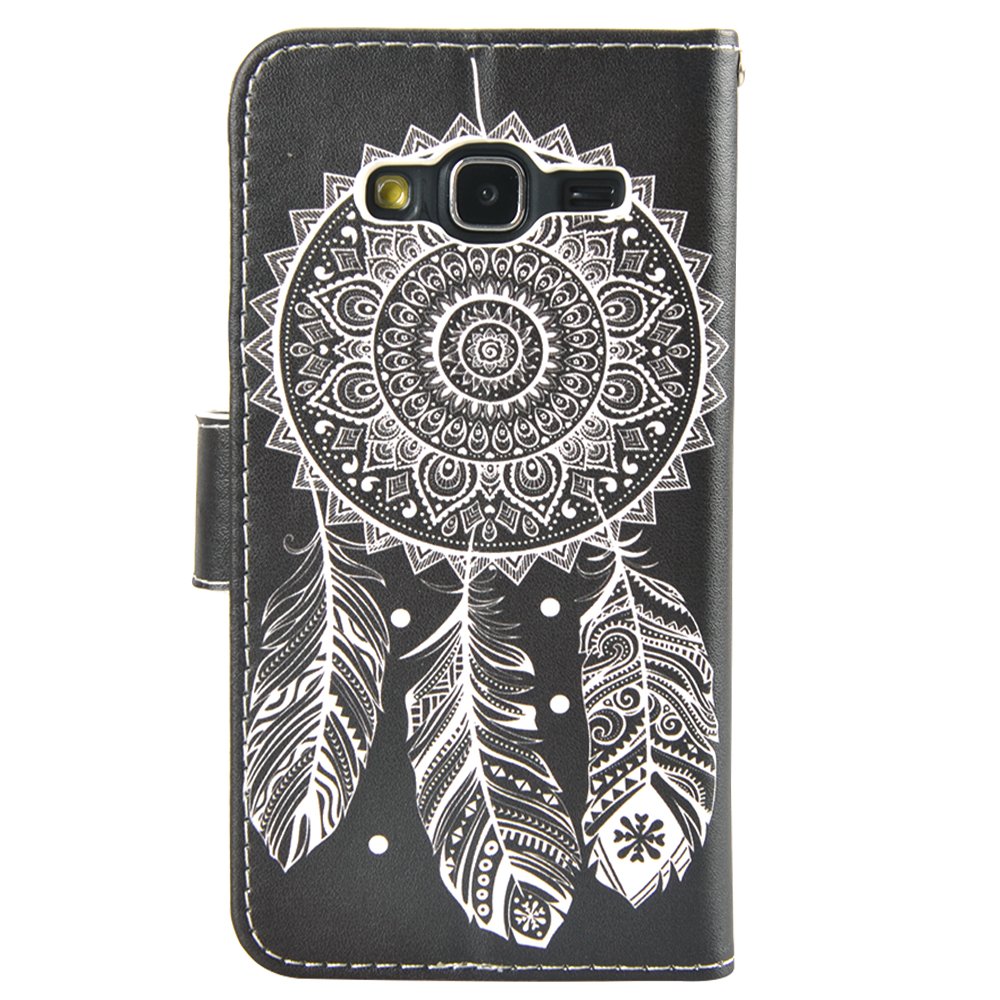 J3 2016 Case, MagicSky Galaxy J3 Wallet Case Folio Flip Premium PU Leather Case Cover with Card Holder Slot Pockets, Wrist Strap, Magnetic Closure For Samsung Galaxy J3 (2016) SM-J320 5.0\