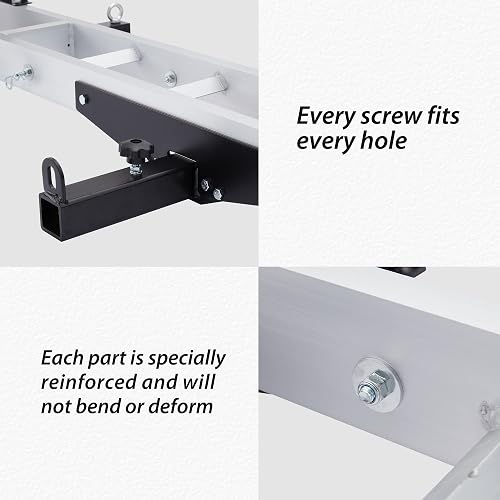 600lb Capacity Motorcycle Carrier Hitch Mount With 72" Ramp - Fits 2" Receiver
