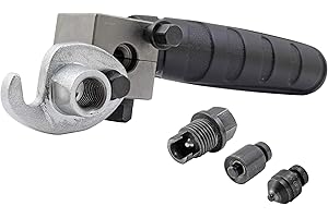 4LIFETIMELINES Handheld Brake Line Flaring Tool for 3/16 Lines - 45 SAE Degree Double - Includes 2 Flaring Dies