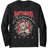 Death Note Misa NuMetal Y2K Cybersigil Portrait Anime Long Sleeve T-Shirt