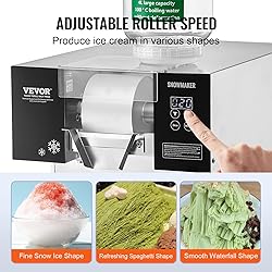 VEVOR Commercial Snowflake Ice Machine, 397LBS/24H
