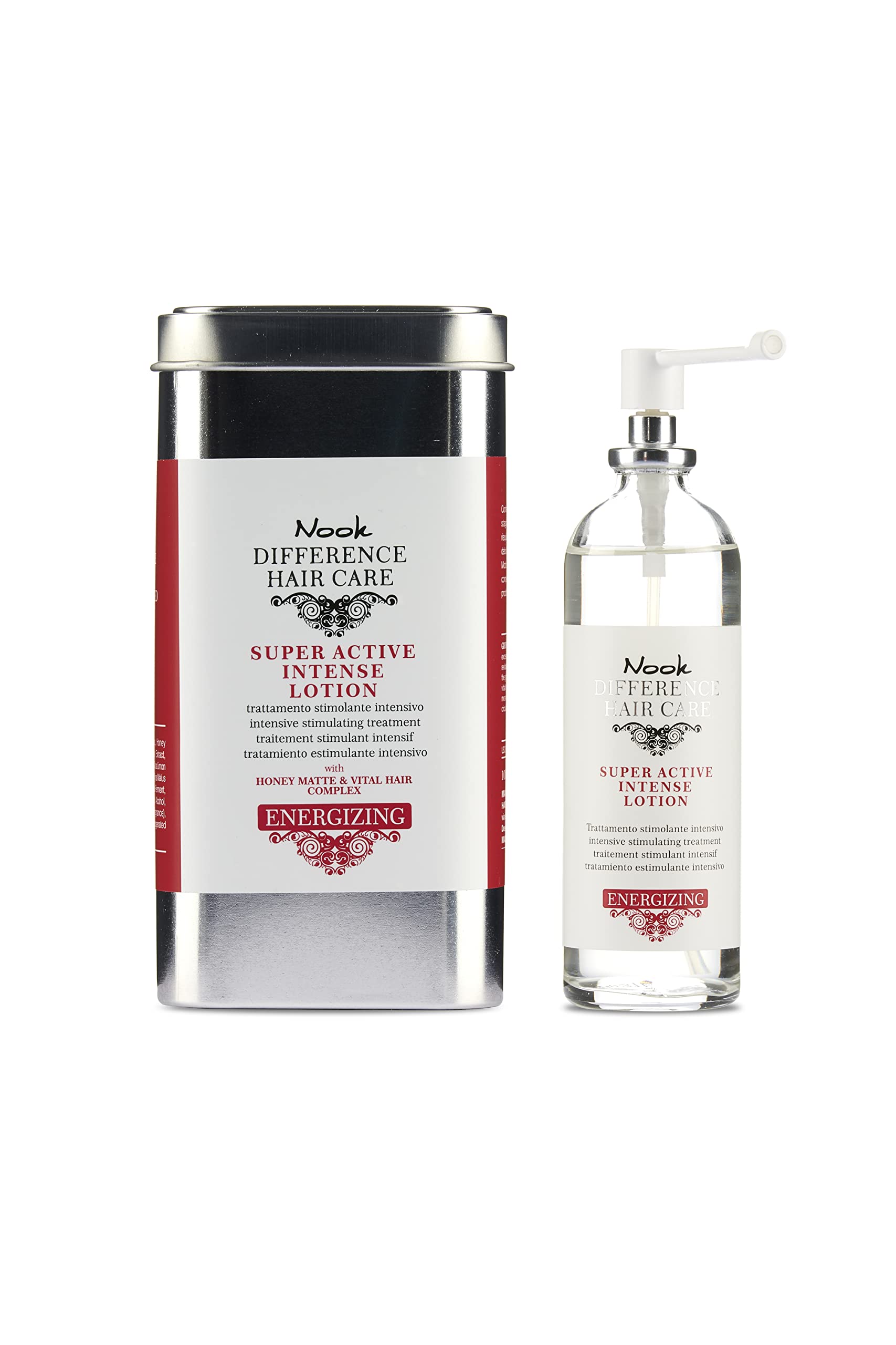 Nook Energizing - Super Active Intense Lotion anti-hair loss treatment, intensive and stimulating - tested in nickel, chrome and cobalt, 100ml.