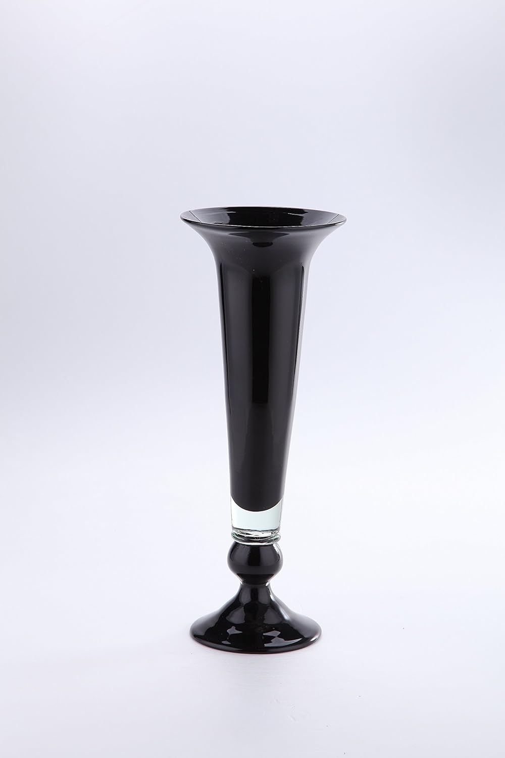 Amazon Com Diamond Star Glass 6 Dx15 5 Black Vase Home Kitchen