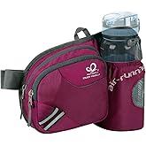 WATERFLY Fanny Pack Waist Bag: Waist Pack for Women Men with Water Bottle Holder Hiking Fanny Pack for Running Walking DogWalking Travel Cycling