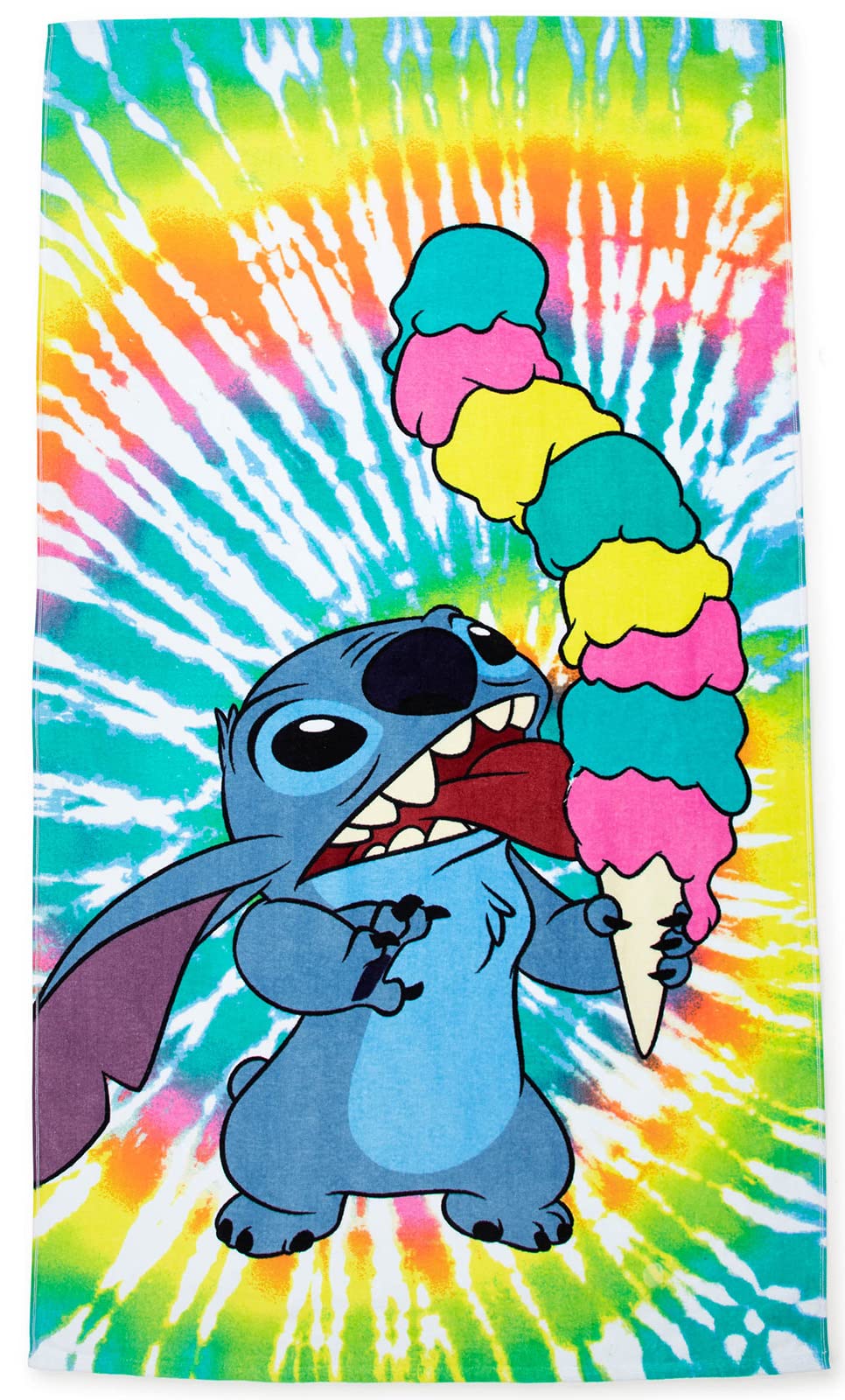 Jay Franco Disney Lilo & Stitch 86cm x 162cm 100% Large Cotton Beach Towel