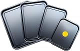 Kitcheneur 4-Pour Baking Tray Set Non-Stick 38/35/32/28 cm Dishwasher Safe view 2