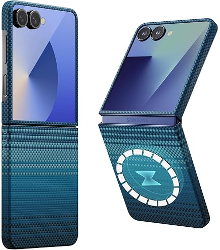 Galaxy Z Flip 7 256GB & PITAKAケース Amazon.com: pitaka for Z Flip 7 Fe & Z Flip 6 保護套,輕薄磁性