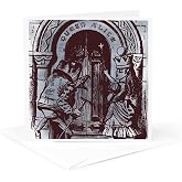 3dRose Queen Alice Vintage in Wonderland 1 Greeting Card with envelope