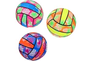 BESTonZON Inflatable Volleyball Water for Pool and Beach Lightweight 8.66 Inch Diameter Sports Toy for Kids and Adults Portab