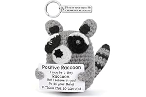 Emotion Support Crochet Doll, Charm Keychain, Positive Gifts for Her, Him, Friends, Coworker, Home Office Décor