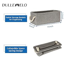 DULLEMELO Toilet Paper Storage Basket, Toilet Paper