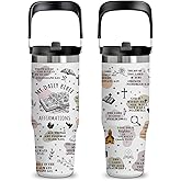 xiiai Christian Tumbler for Women - 30oz Bible Verse Mug with Handle & Straw, Inspirational Travel Cup for Church,Work & Travel, Religious Gifts for Christmas, Birthday& Mothers Day