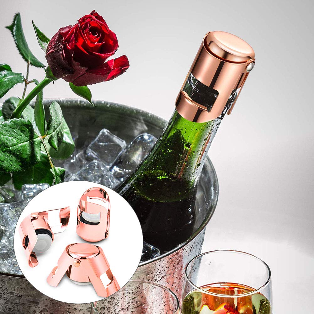5 Tappi In Silicone Riutilizzabili Per Bottiglie Di Vino, Birra E Bibite – Chiusura Ermetica, Alimentare, 5 Colori (Rosso, Verde, Giallo, Blu, Nero)