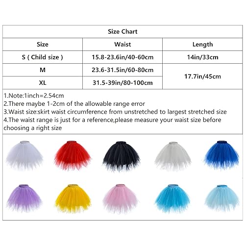 AWAYTR Adult Tutus Skirts for Women Layers Tutu Skirt for