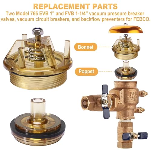 FEBCO 765-1 Bonnet Poppet Repair Kit - For 765 1" & 1-1/4" Backflow Preventer (905212)