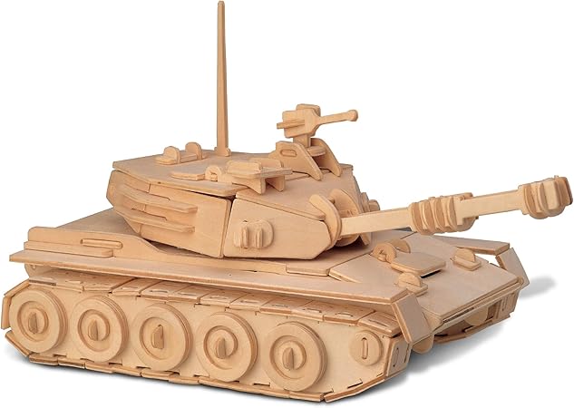 Puzzled 3D Puzzle Tank Wood Craft 