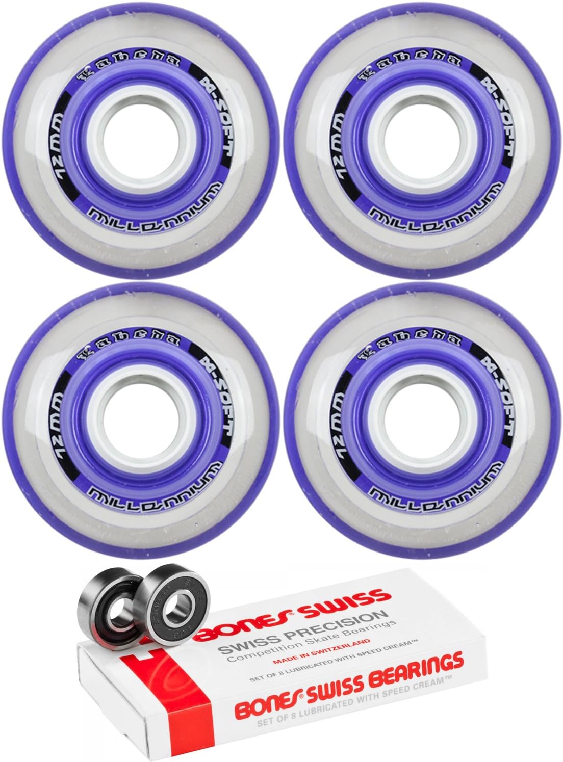Labeda Wheels Inline Roller Hockey Dynasty 3 72mm XSoft Red 8Pack
