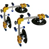 ZUOS Right Angle 90 Degree Countertop Seam Setter with 6" Suction Cup for Seam Joining &amp; Leveling/Professional Countertop, granite， Stone, Marble Slab Installation. (2 PACK) (6" seam setter)