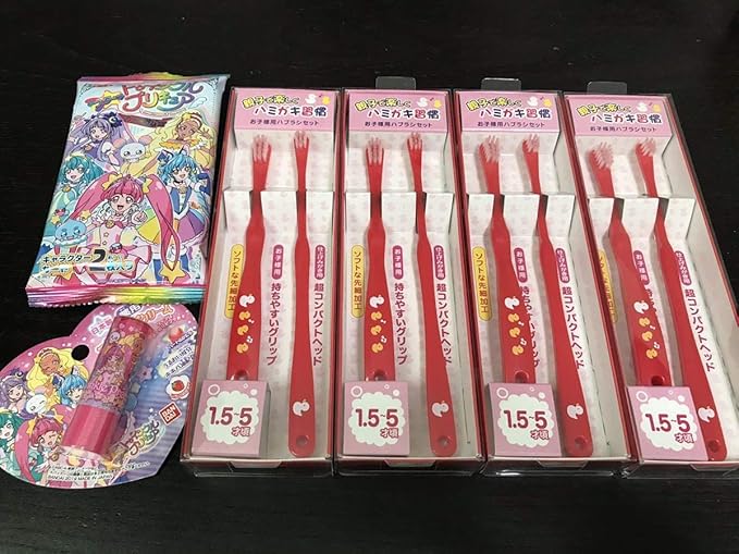 Amazon Co Jp プリキュア リップ 歯ブラシ 仕上げみがき 4箱セット 日本製 不 ホビー 通販