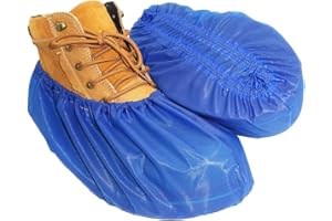 THINKHAO Shoe Covers, Disposable Shoe Covers, Plastic Shoe Covers, Durable Waterproof Non-Slip Shoe Covers, New Designed Shoe and Boots Covers for Indoor and Outdoor, Construction Site, Hikers,