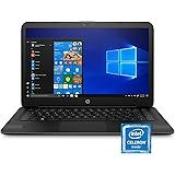 HP Stream 14-inch Laptop, Intel Celeron N4000, 4 GB RAM, 64 GB eMMC, Windows 10 Home in S Mode (14-cb159nr, Jet Black)