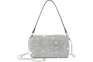 Rhinestone Purse Women Glitter Handbag Sparkly Evening Clutch Bling Shoulder Bag Crystal Crossbody Shiny Bucket Purse