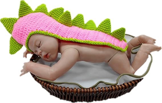 Amazon Co Jp Kalevel 赤ちゃん 着ぐるみ 恐竜 ベビーコスチューム 新生児服 女の子 男の子 寝相アート クリスマス コスプレ ベビー 撮影 記念写真 赤ちゃん 出産祝い 百日祝い 服 赤ちゃん プレゼント ピンク 服 ファッション小物