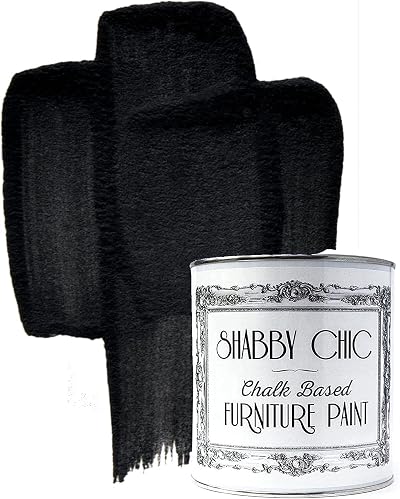 Shabby Chic Furniture Paint Liquorice Black 250 ml Chalk Based Non Sanded