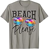 Vintage Beach Please Sunglasses Summer Beach Vacation T-Shirt