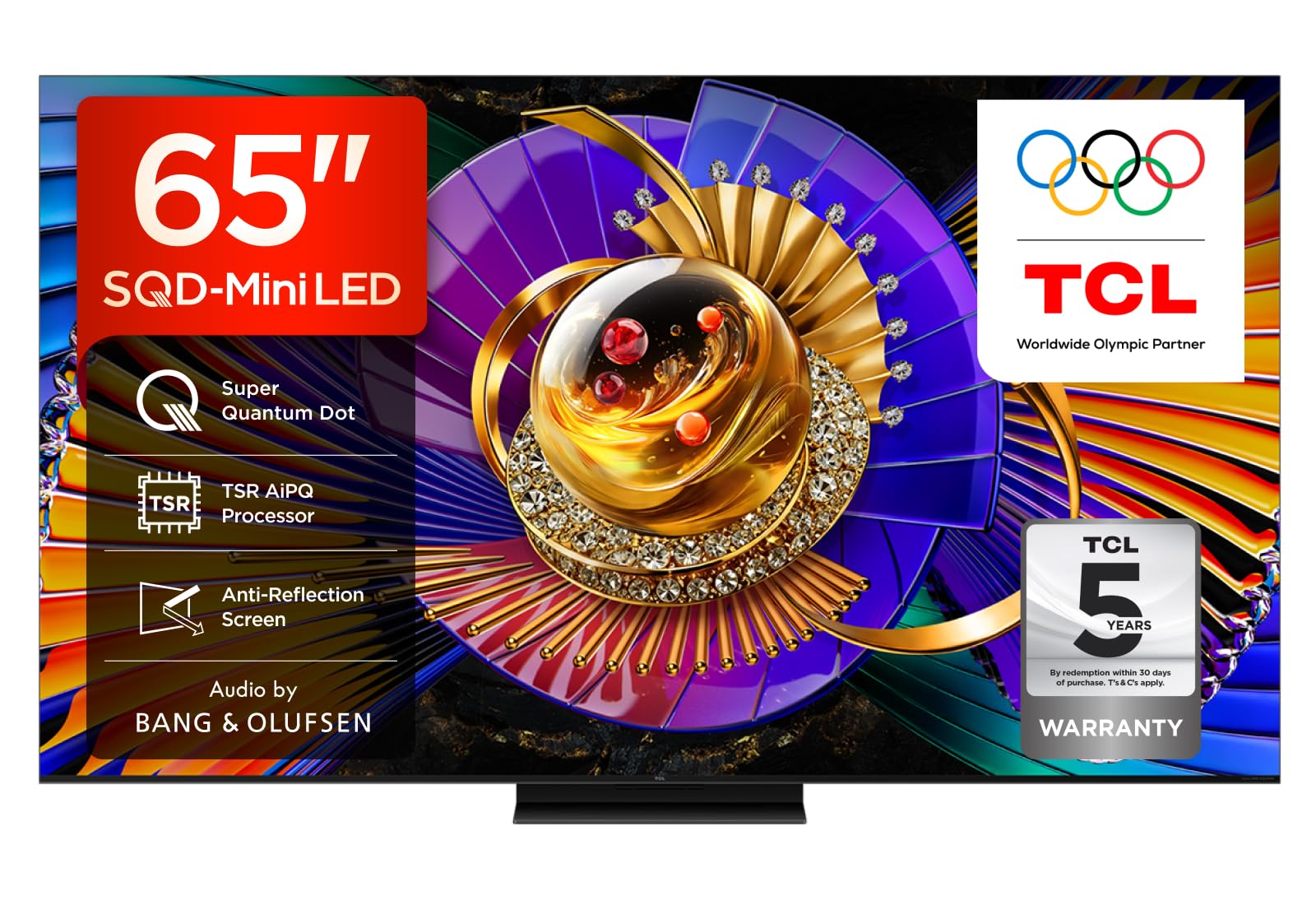 TCL 65C7L-UK 65 Inch SQD-Mini LED TV, 4K...