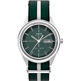 Timex Men's Marlin Jet Quartz 38mm Watch - Green Slip-Thru Double Layer Green Dial Stainless Steel Case