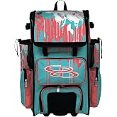 Boombah Superpack Hybrid Rolling Bat Bag - Wheeled &amp; Backpack Version - Graffiti Drip - Multiple Color Options
